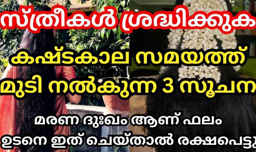 ഇത്തരം ദിവസങ്ങളിൽ സ്ത്രീകൾ ഒരു കാരണവശാലും മുടികൾ മുറിക്കാൻ പാടില്ല. ഇതുവഴി ഉണ്ടാകുന്ന ദോഷഫലങ്ങളെ ആരും തിരിച്ചറിയാതെ പോകരുതേ.