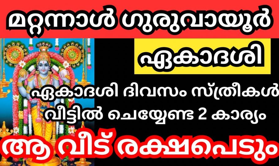 ഗുരുവായൂർ ഏകാദശി ദിവസം വീടുകളിലേക്ക് വാങ്ങി കൊണ്ടുവരേണ്ട ഇത്തരം വസ്തുക്കളെക്കുറിച്ച് ആരും കാണാതെ പോകരുതേ.