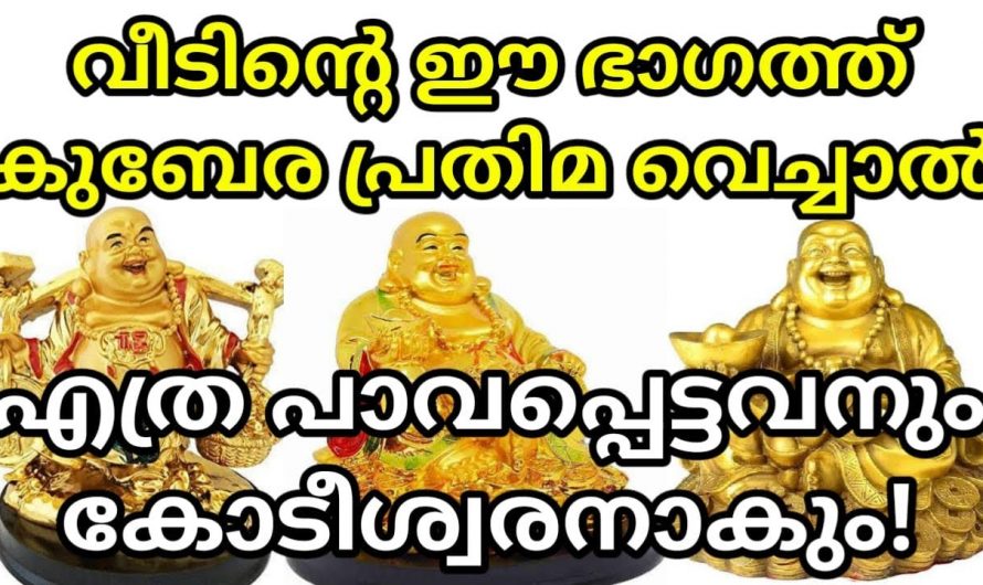 വീടുകളിൽ ധന ഉയർച്ച ഉണ്ടാകുന്നതിന് ഈ പ്രതിമ ഇങ്ങനെ വയ്ക്കൂ. ഇതാരും നിസ്സാരമായി തള്ളിക്കളയരുതേ.