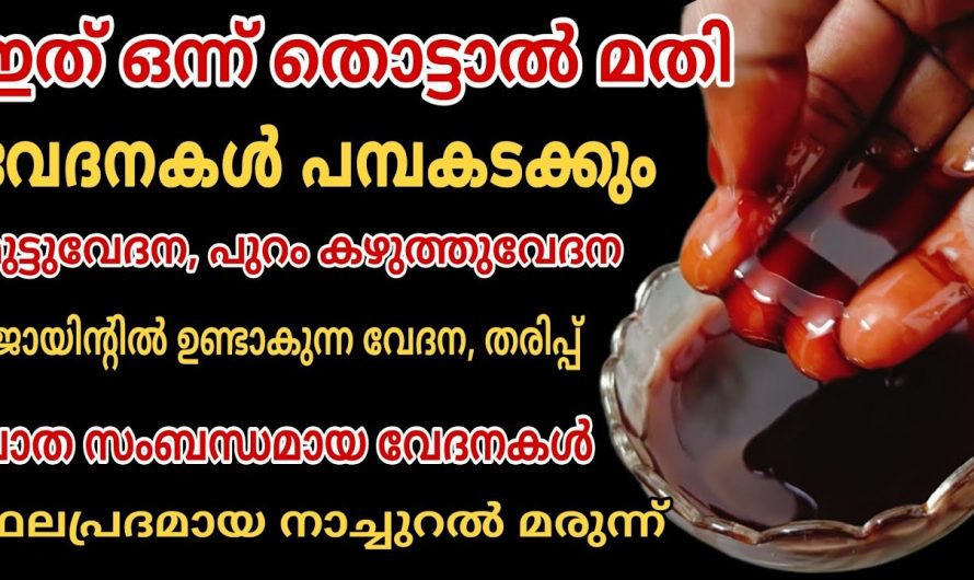 സന്ധിവേദനകളെ വേരോടെ പിഴുതെറിയാൻ ഈയൊരു നാച്ചുറൽ മരുന്ന് മതി. ഇതാരും നിസ്സാരമായി കാണല്ലേ.