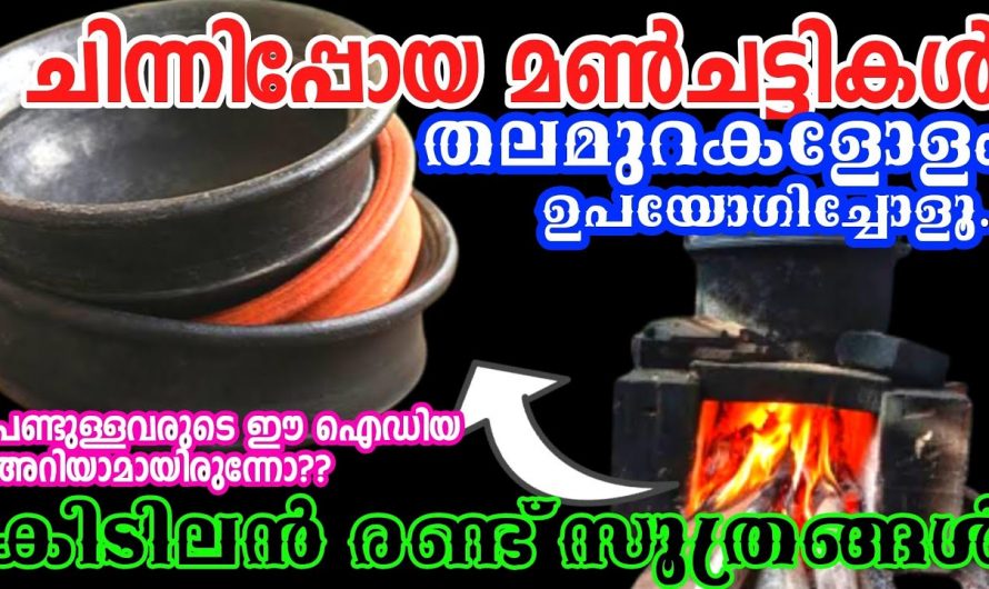 ഇങ്ങനെ ചെയ്യൂ ചിന്നി പോയ മൺചട്ടികളെ പുത്തൻ ആക്കാം. ഇതാരും അറിയാതെ പോകല്ലേ…| Make Clay Pot Last Longer