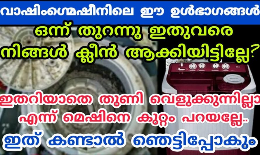 വാഷിംഗ് മെഷീൻ ഉപയോഗിക്കുന്നവരാണോ നിങ്ങൾ ? എങ്കിൽ ഇതാരും കാണാതെ പോകല്ലേ.