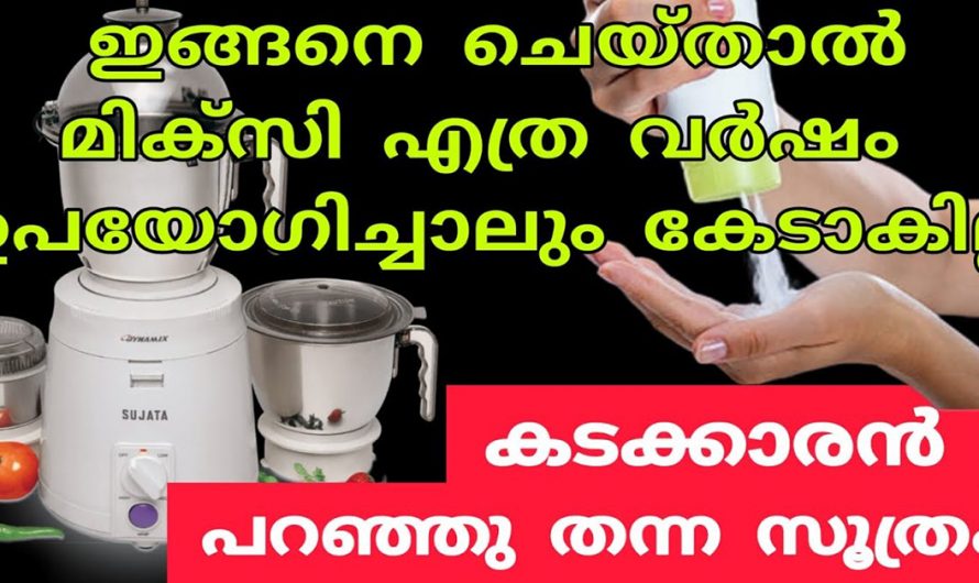 മിക്സി ഉപയോഗിക്കുന്നവരാണോ നിങ്ങൾ? എങ്കിൽ ഇതാരും കാണാതെ പോകല്ലേ.