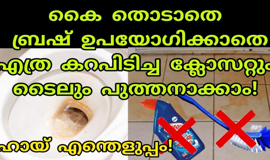 എത്ര കറ പിടിച്ച ക്ലോസറ്റും ബ്രഷ് ഉപയോഗിക്കാതെ പുത്തനാക്കാം. ഇതൊരു കാരണവശാലും അറിയാതിരിക്കല്ലേ.